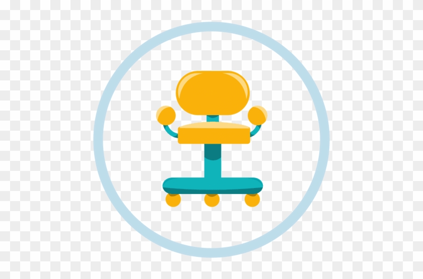 Office Chair Circle Icon Transparent Png - Icono Oficina Png #872235