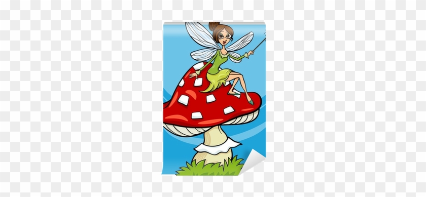 Elf Fairy Fantasy Cartoon Illustration Wall Mural • - Fairy #872248