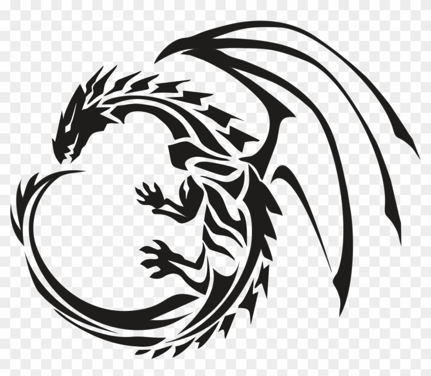  Dragon Tattoos Clipart Transparent Background Dragon 
