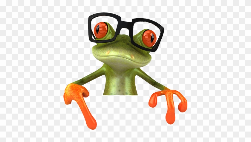 Pointing-frog - Frog With Glasses #872347