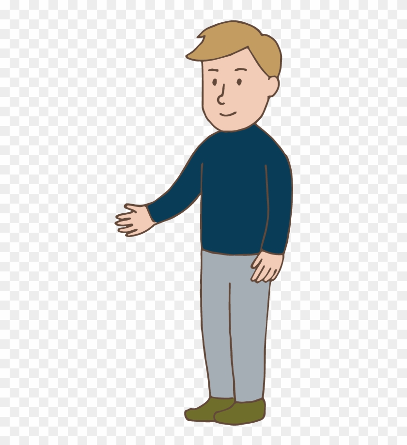 Man Seeking To Shake Hands - Clip Art #872438