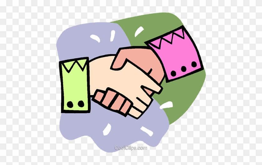 Hand-shake Livre De Direitos Vetores Clip Art Ilustração - Clip Art Assembly Line #872444