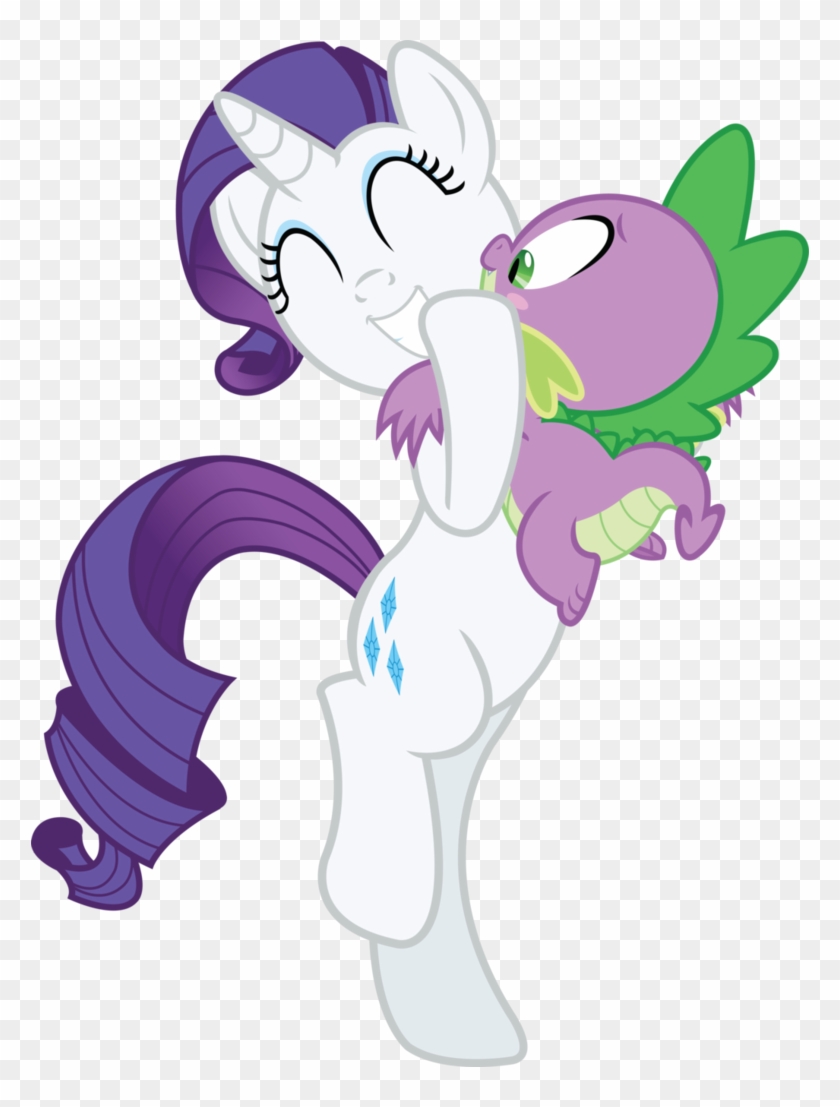 Rarity's Generous Hug By Birthofthepheonix - Spike Rarity Hug #872523