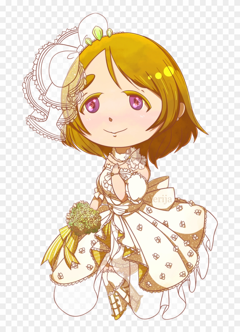#345 Hanayo Idolized Bride Chibi By Aerija - Illustration #872545