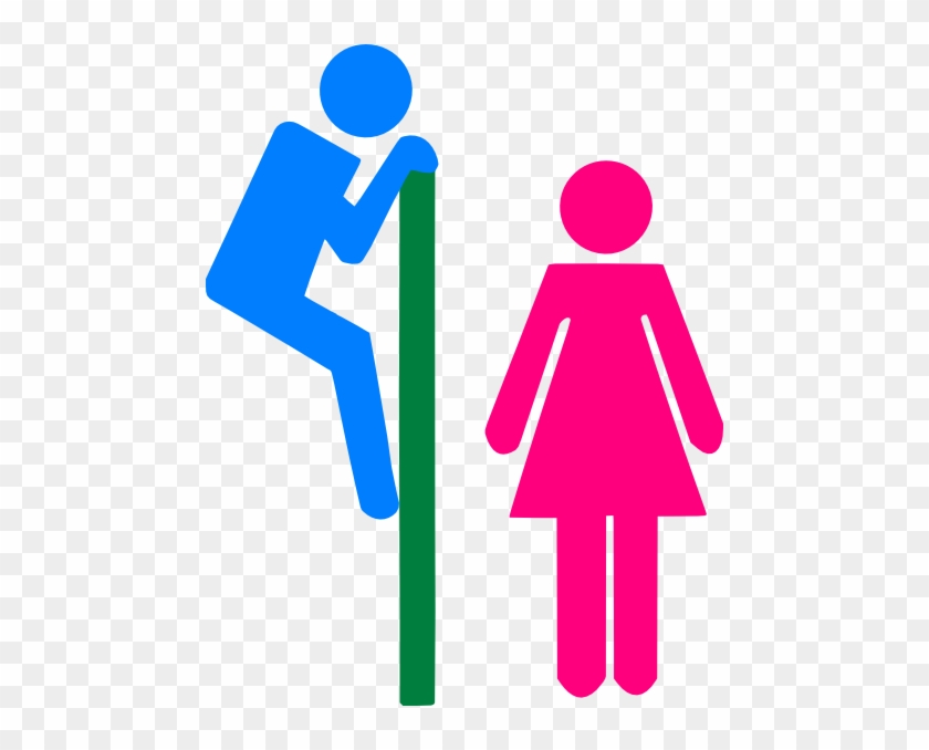 Women Toilet Sign Pink #872572