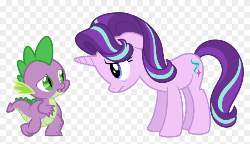 Pony Rarity Spike Twilight Sparkle Rainbow Dash - Mlp Spike X Starlight #872663
