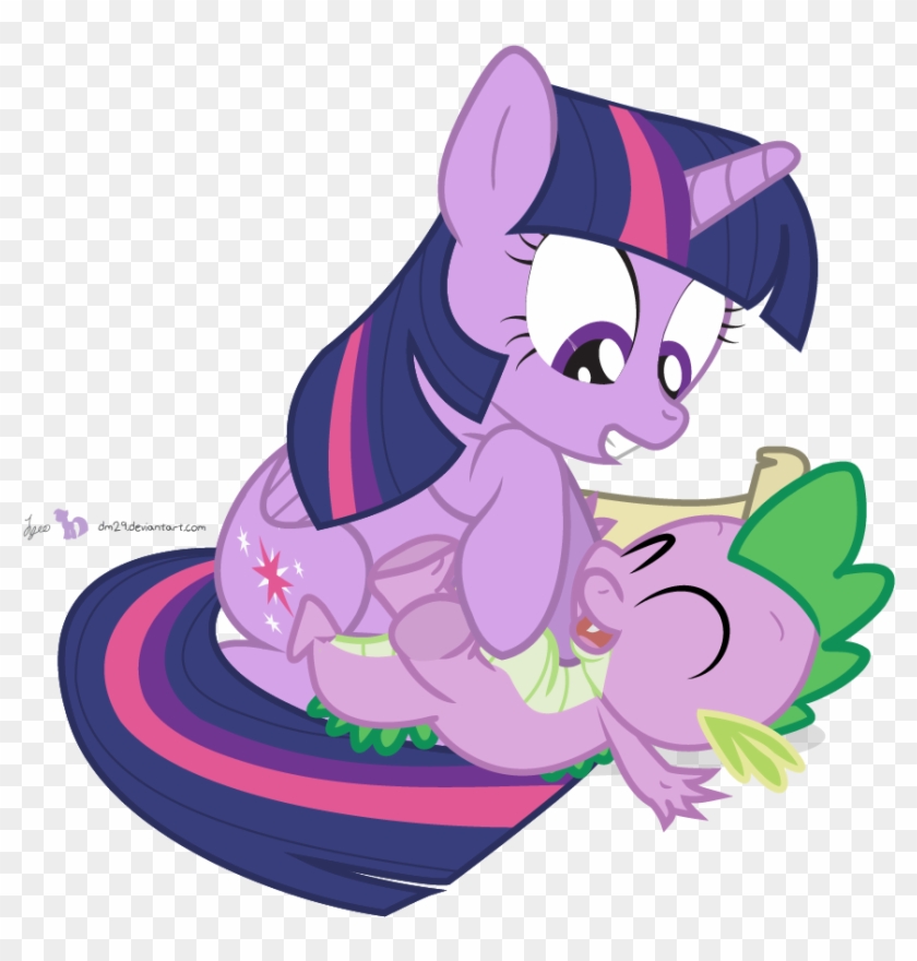 Com Twilight Sparkle Spike Pony Pinkie Pie Rainbow - Twilight Sparkle Tickles Spike #872676