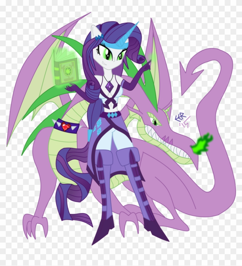 Rarity And Spike By E E R - Mlp Nightmare Rarity And Spike #872678