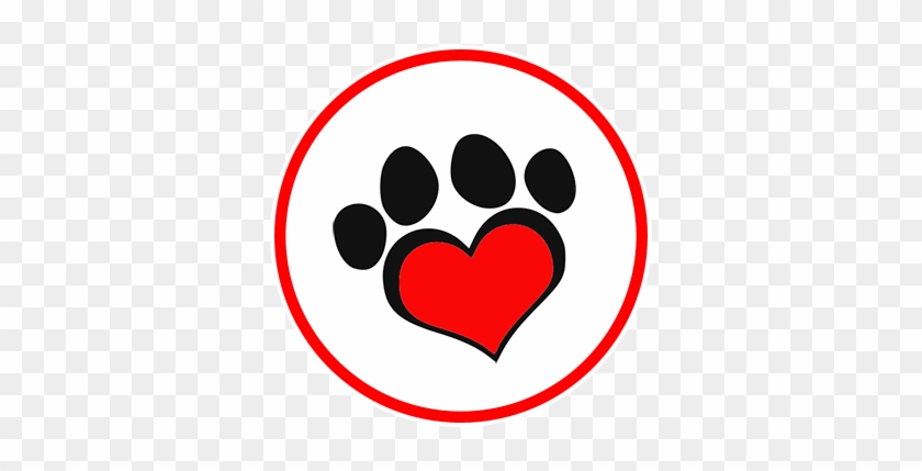 Grooming Services - Heart Paw Print Clip Art #872772