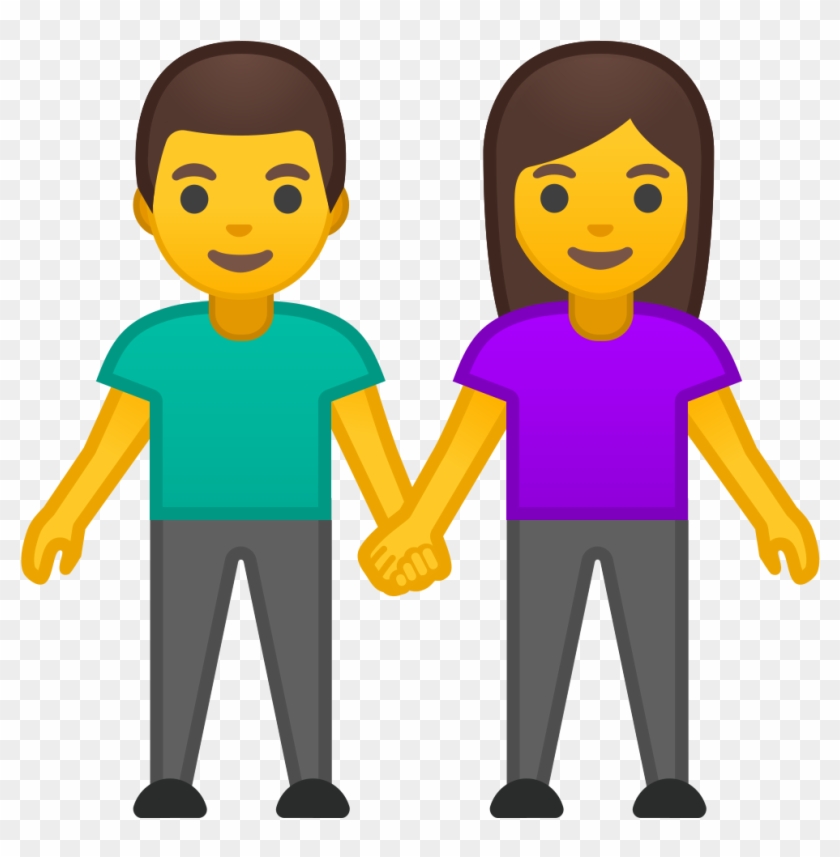 Man And Woman Holding Hands Icon - Holding Hands Emoji #872856
