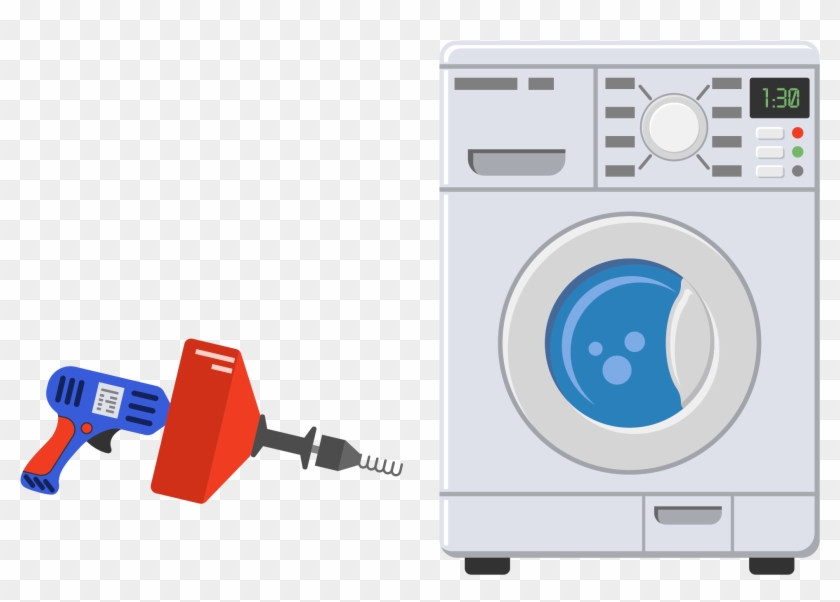 Washing Machine Laundry Plumbing - Washing Machine Service Vector #872865