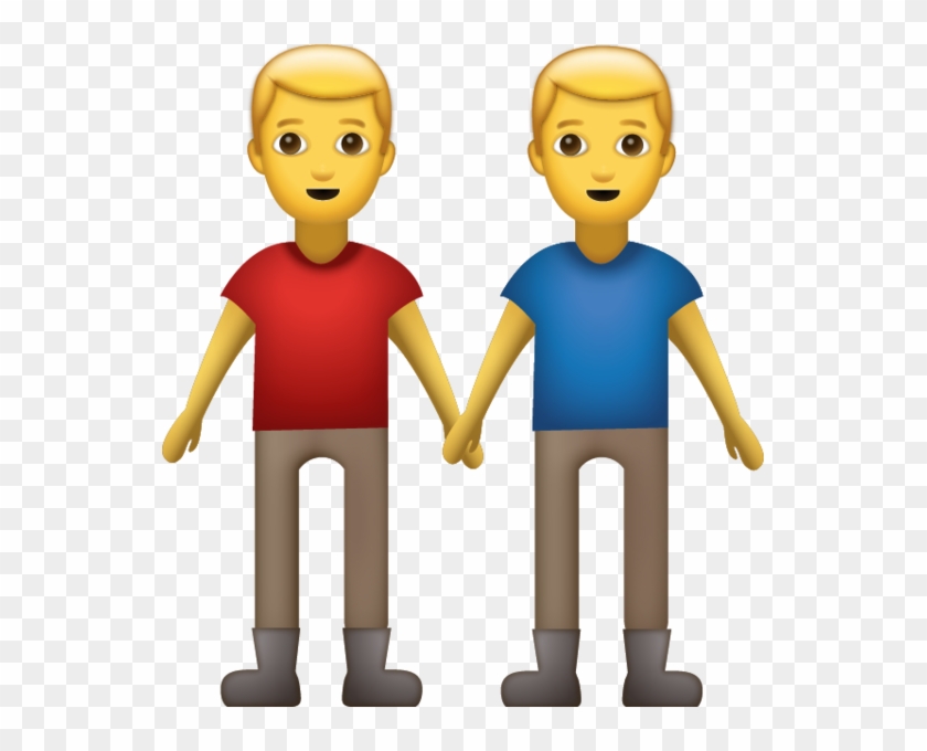 Download Two Men Holding Hands Iphone Emoji Icon In - Two Men Holding Hands Emoji #872909