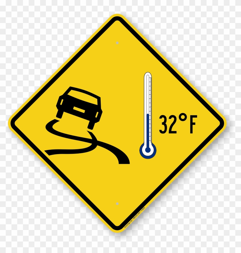 Icy Roads Car 32°f Thermometer Symbol Sign - Coming Soon Animated Icon #872927