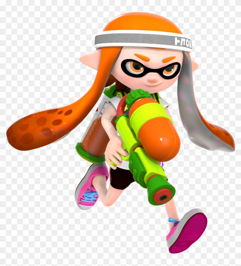 Inkling Girl Render By Nibroc-rock - Splatoon Inkling #873024