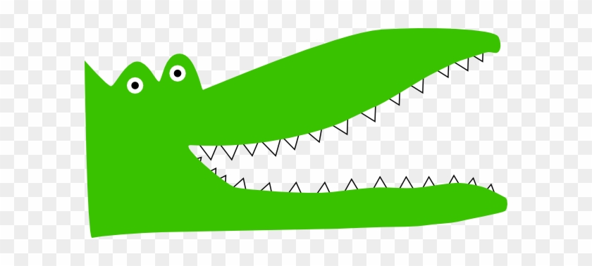 Cartoon Alligator Head Clipart - Alligator Teeth Cartoon #873071