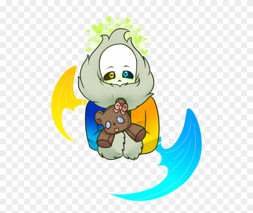 Have This Art Of Sparky Handing You A Teddy Bear - Undercharged Sans #873357