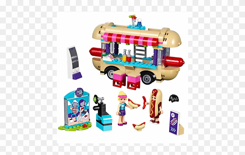 Grill And Serve Hot Dogs From This Van With A Rooftop - Lego Friends Hot Dog Stand #873379