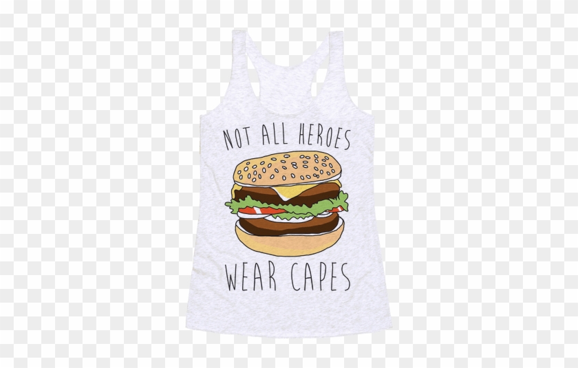 Not All Heroes Wear Capes Racerback Tank Top - She Is Beauty She Is Grace She Will Stab You In The #873444