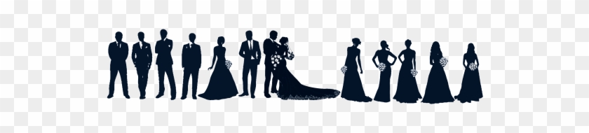 Bride Silhouettes Set - Bride And Groom Silhouette Clip #873479