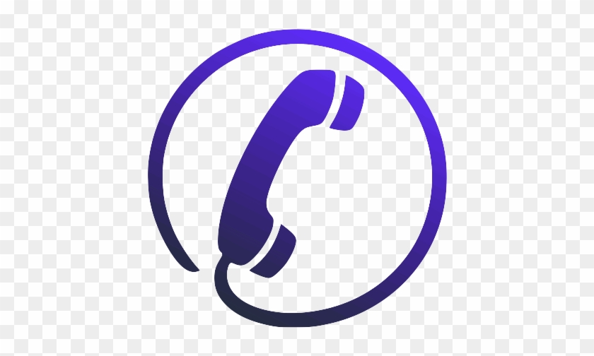 Circle-phone - Land Phone Logo Png #873556
