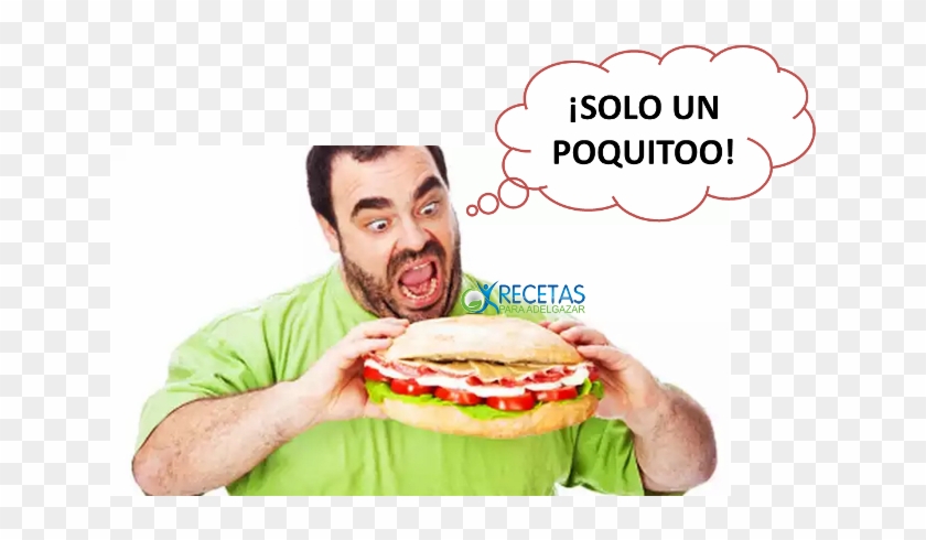 La Mente Tiene Poderes, Y Estos Tipos De Pensamientos - Fat Man Eating Burger #873586