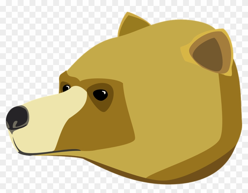 Bear Head, Eyes, Brown, View, Cartoon, Wild, Mouth, - Cartoon Bear Side View  - Free Transparent PNG Clipart Images Download