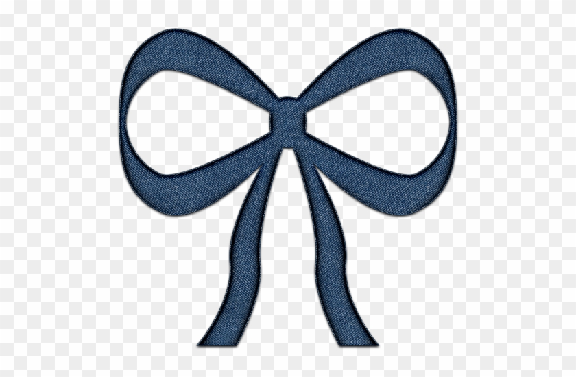 Denim Bow Png By Clipartcotttage - Moños Celeste #873758