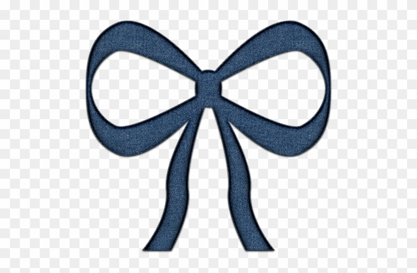 Denim Bow Png By Clipartcotttage - Moños Celeste #873758