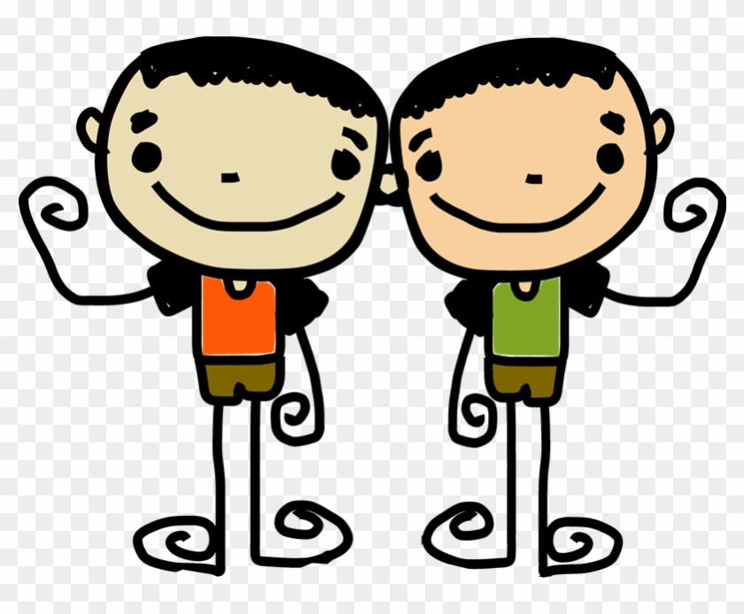 Twins Days Clip Art - Twin Boys In Cartoon #873769