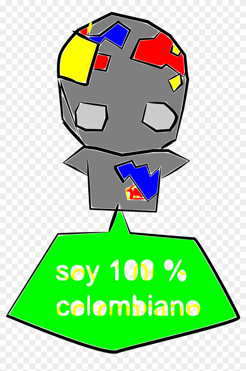 Soy 100 % Colombiano - Clip Art #873794