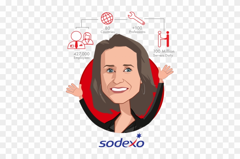 Overlay Caricature Of Catherine J - Sodexo #873965