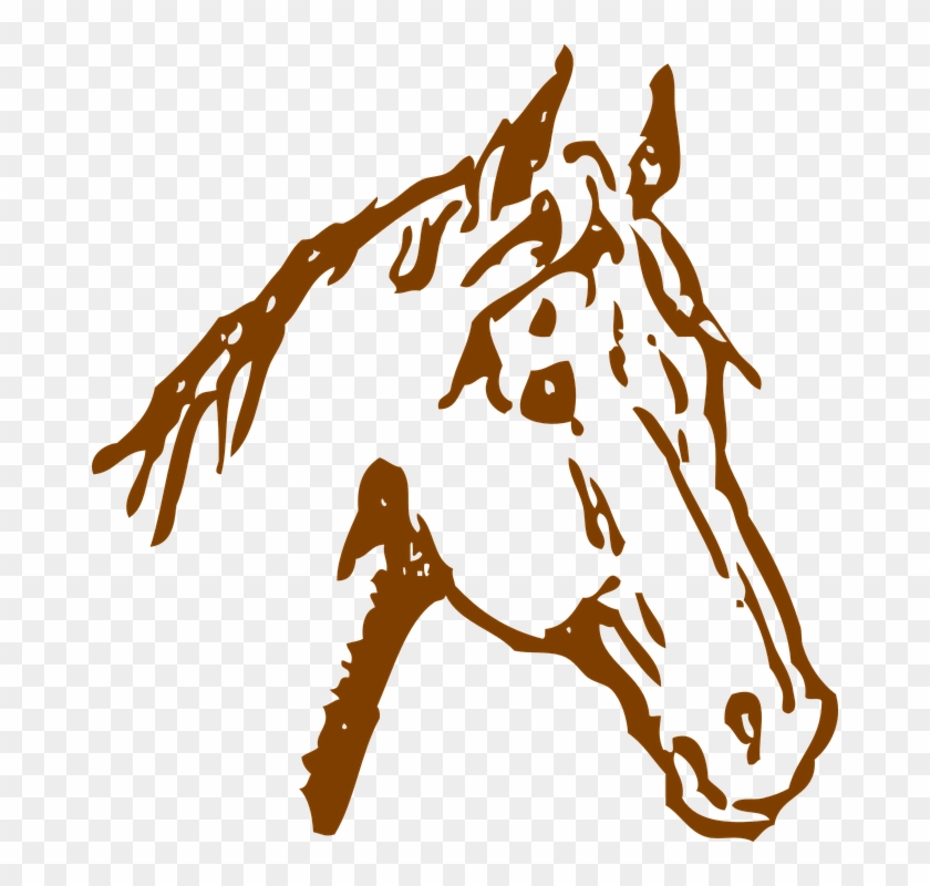 Horse Head Clipart 25, Buy Clip Art - Cabeza De Caballo Vector Png #874170
