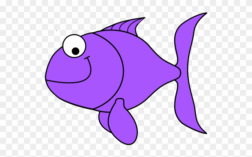 Group Of Fish Clipart - Purple Fish Clip Art #874178