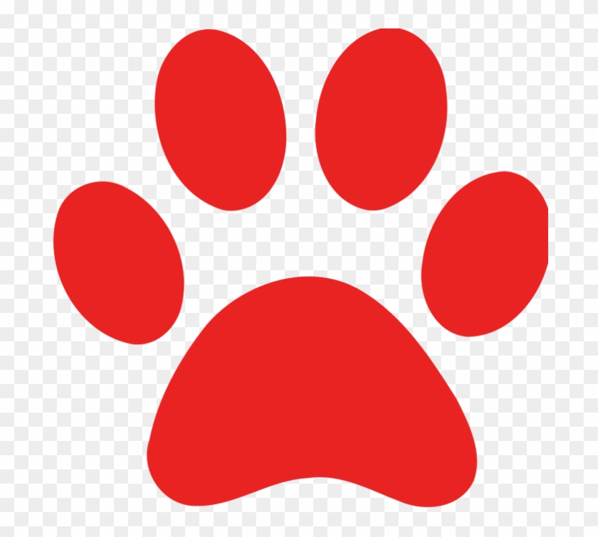 Paw Print Clip Art Vector M4glma Clipart - 6 X Large Dog/puppy Paw Print Gloss Decals Car Bumper #874355