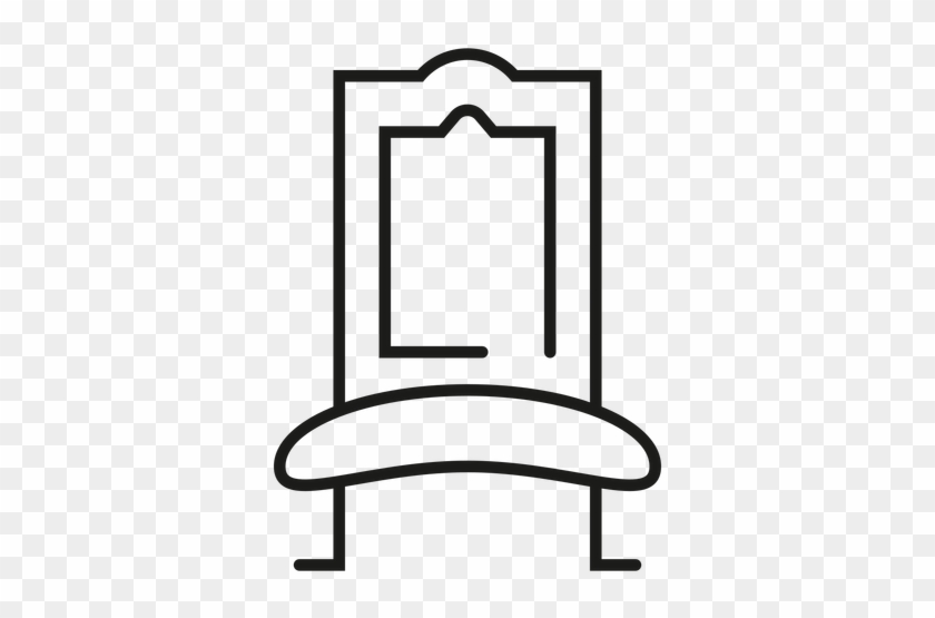 Royal Chair Stroke Icon Transparent Png - Chair #874375