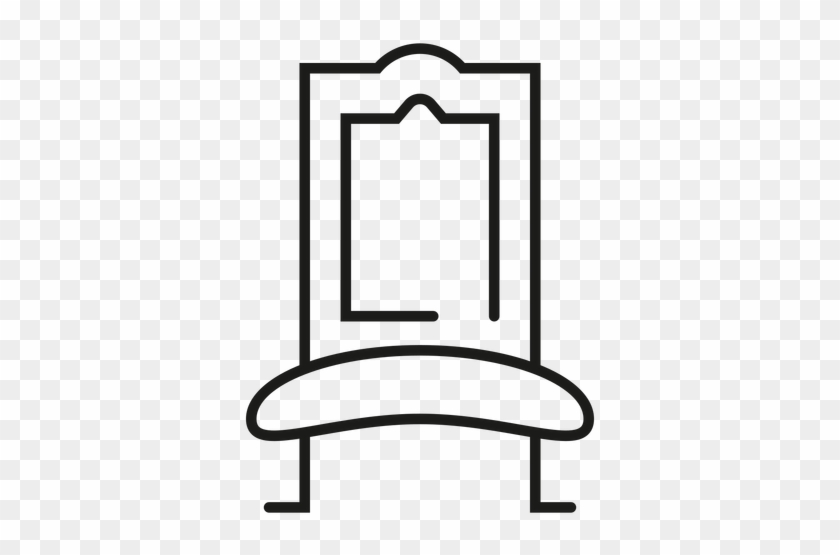 Royal Chair Stroke Icon Transparent Png - Chair #874375