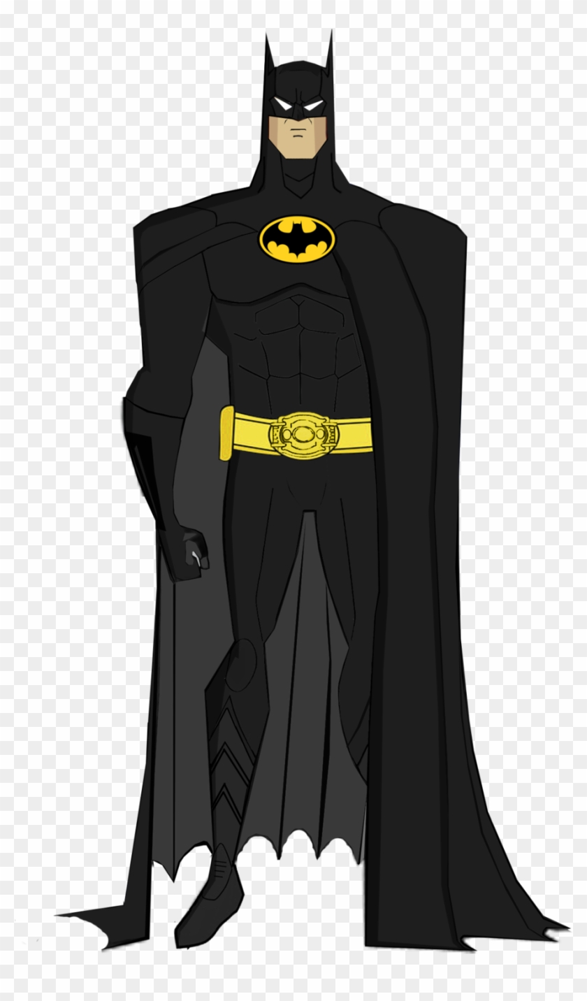 Updated Batman 1989 Jlu Style By Alexbadass - Draw Batman Kiss Batgirl #874557