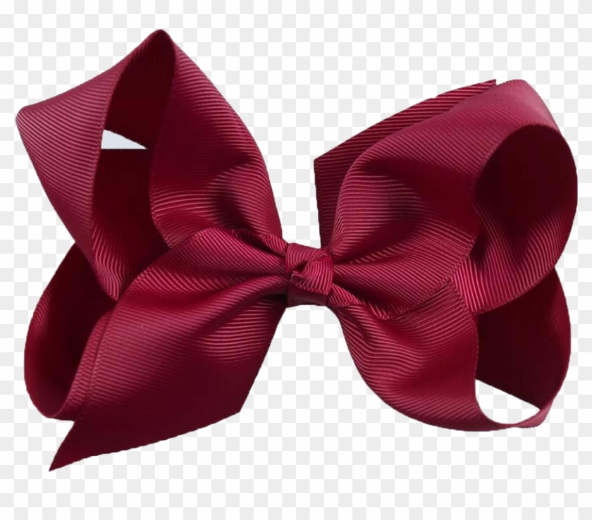 Grosgrain Ribbon Hair Bow Extra Large - Burgundy Hair Bows #874563