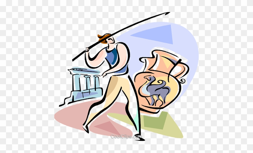 Athlete Throwing The Javelin Royalty Free Vector Clip - Athlete Throwing The Javelin Royalty Free Vector Clip #874591