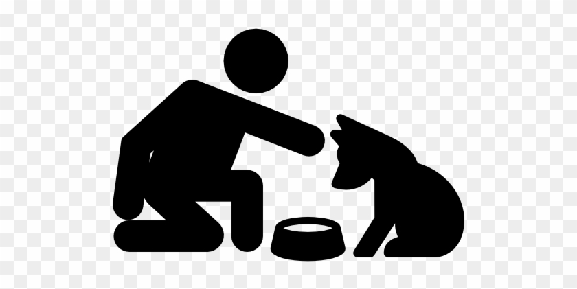 Feeding The Dog Free Icon - Perro Comiendo Icono #874596