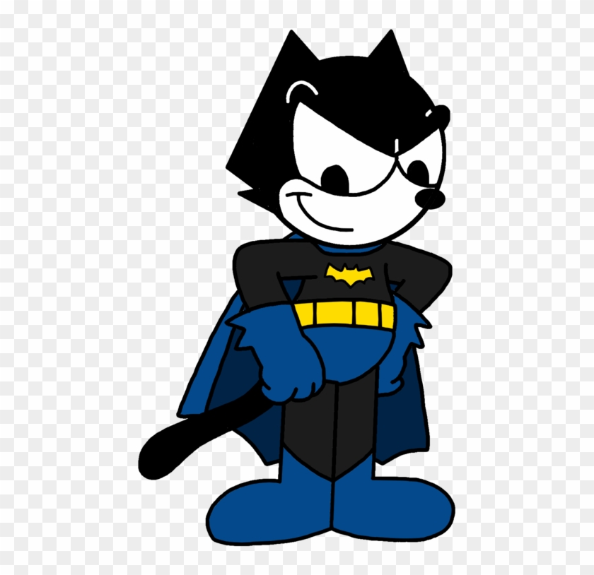 Felix The Cat Dressed As Batman By Marcospower1996 - Felix The Cat Batman #874671
