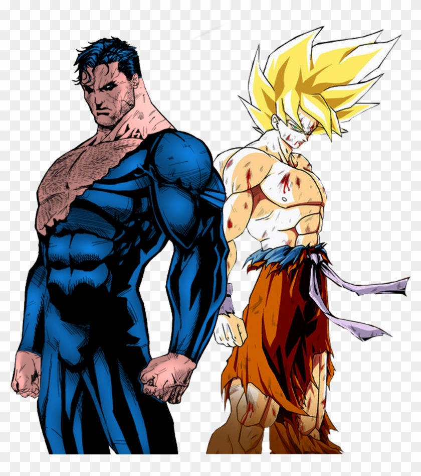 No Caption Provided - Goku Ssj4 Vs Superman #874761