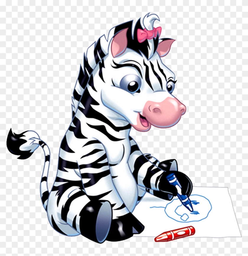Zebra Cross Stitch Bookmark Pattern - Girl Zebra Cartoon #874898