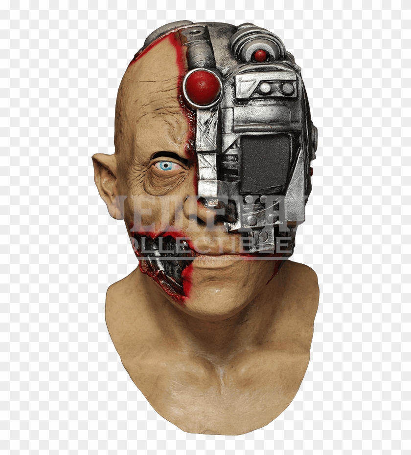 Zoom - Animated Scanning Cyborg Adult Mask #874916