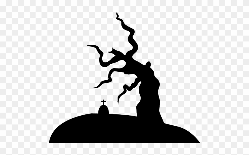 Grave Halloween Clipart - Silhouette #875011