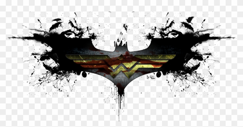 Batman And Wonder Woman By Kellcandido - Batman And Wonderwoman Logo #875194