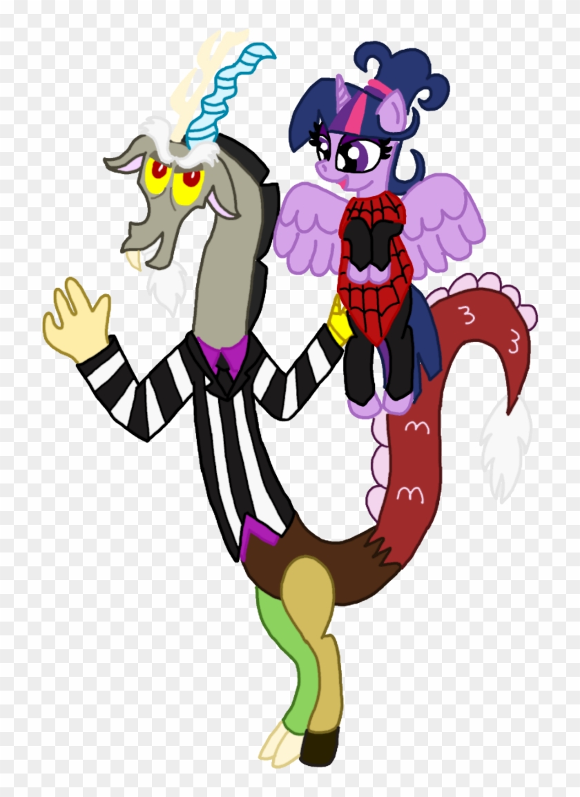 Twilight And Discord Beetlejuice By *lorettafox On - Mlp Beetlejuice #875240