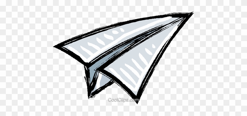 Paper Airplane Royalty Free Vector Clip Art Illustration - Illustration #875277