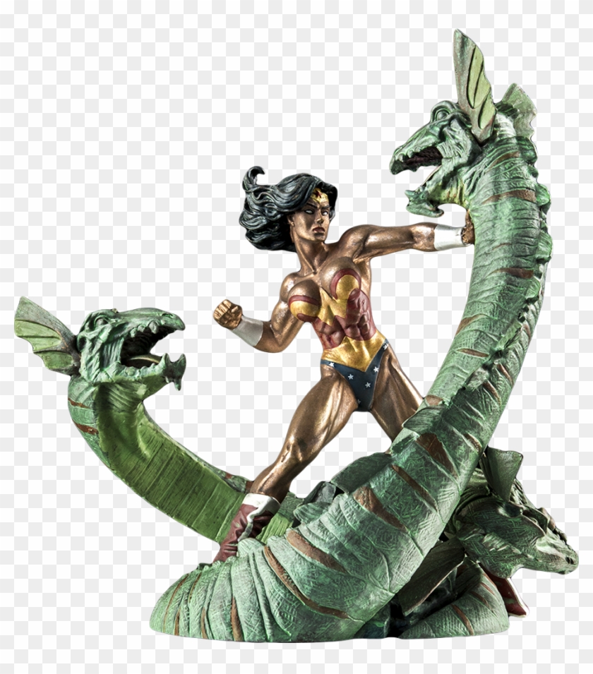 Wonder Woman Vs Hydra Mini Patina Statue - Dc Collectibles Wonder Woman Vs Hydra Mini Patina Statue #875320