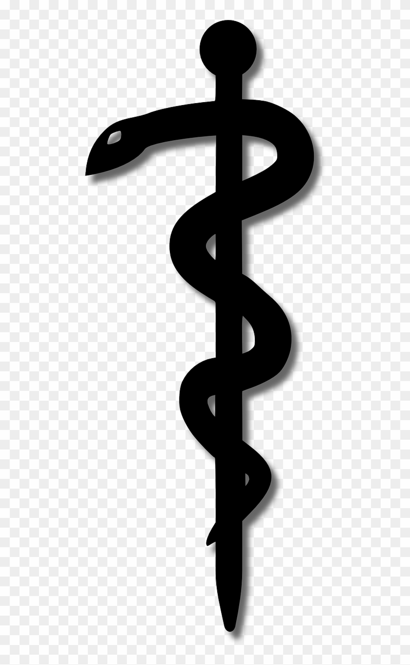 Rod Of Asclepius Medicine Symbol Clip Art - Aesculap Staff #875338